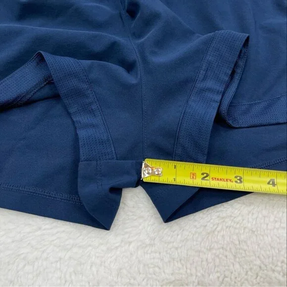 NEW Under Armour Speedpocket Shorts Womens XL Fitted NWT Blue Running Athletic - Picture 10 of 10